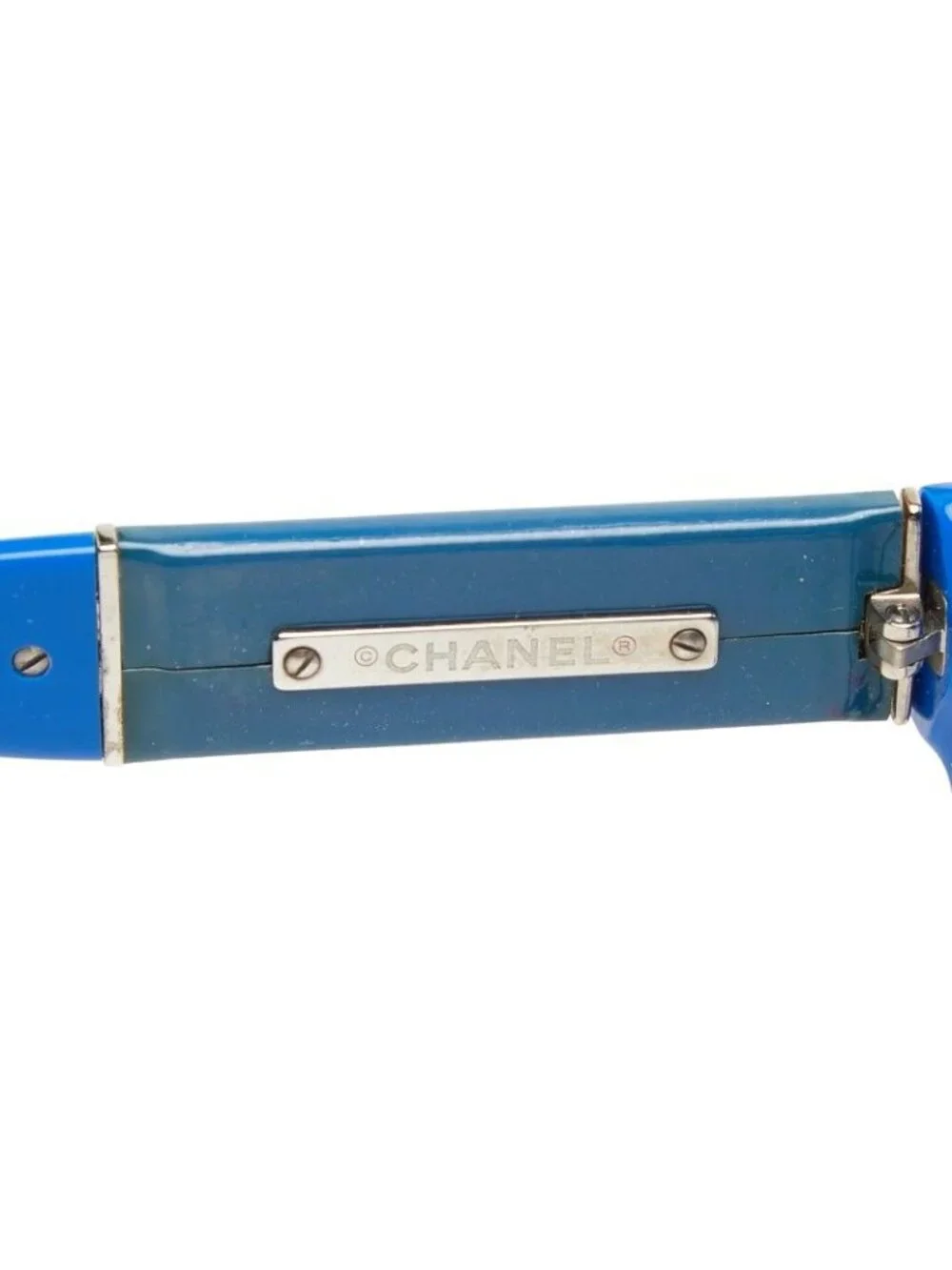 Chanel CC Logo Gradient Sunglasses Blue Acetate Eyewear